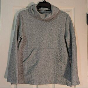 Emery Rose Grey Cowl Neck Sweatshirt Size S